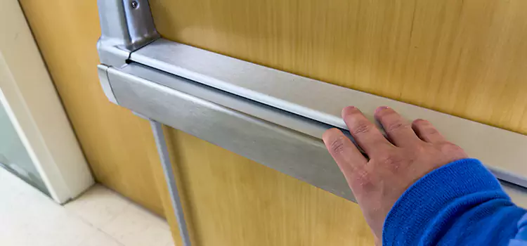 Installing a Push Bar on a Door Saratoga
